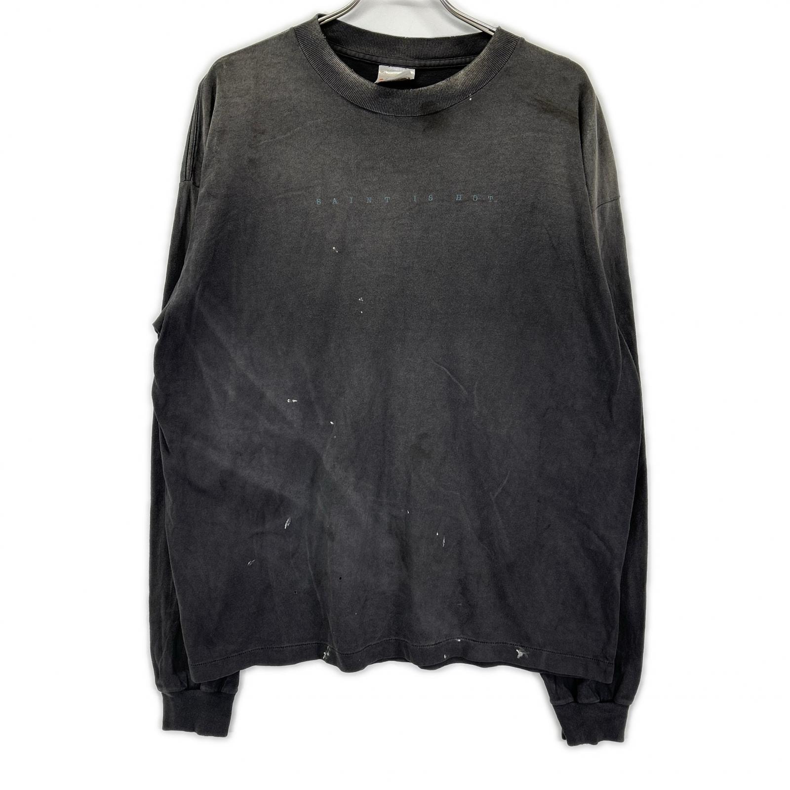 セントマイケル SM-HR1-0000-029 グレー LS TEE X USED加工 長袖Tシャツ XL