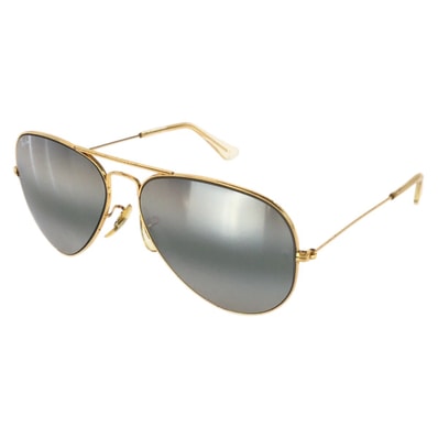 美品 Ray-Ban レイバン ボシュロム アビエーター ゴールド シルバー メッキ サングラス 男女兼用 ティアドロップ 602453 【中古】