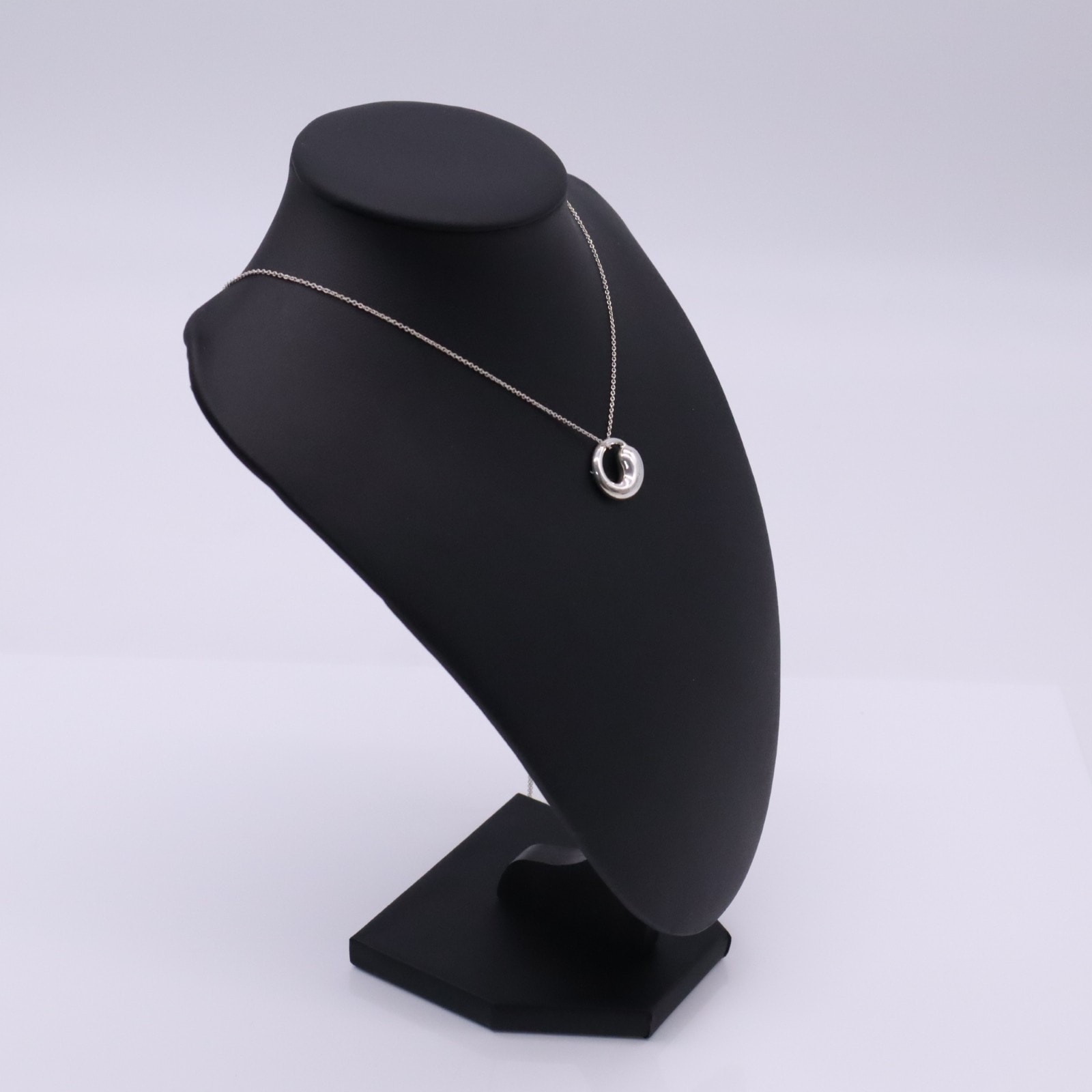 美品 TIFFANY&Co. ティファニー エターナル サークル ネックレス シルバー 保存袋付 SV925 - ネックレス シルバー シルバー レディース