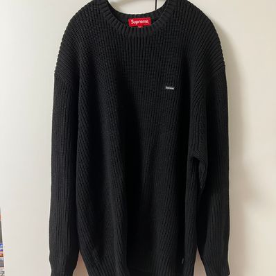 Supreme Melange Rib Knit Sweater "Black"