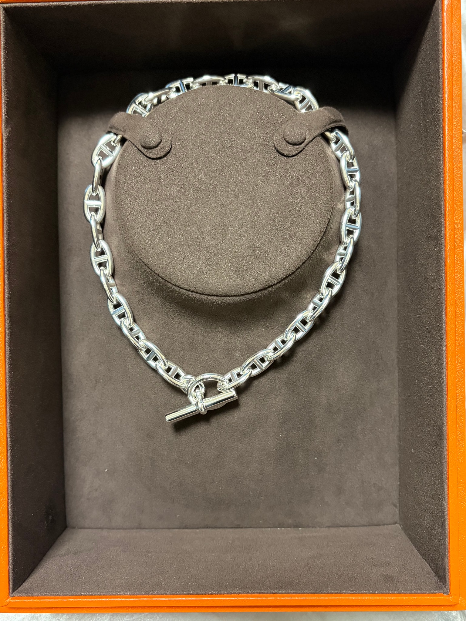 Hermes Chaine D'ancre GM Necklace Large Model "Silver"