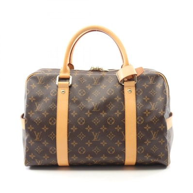 ルイ・ヴィトン LOUIS VUITTON キャリーオール ボストンバッグ バッグ PVCコーティングキャンバス レザー モノグラム メンズ レディース ブラウン系 M40074 【中古】