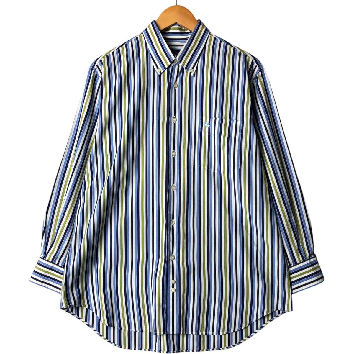 古着 バーバリー Burberry's LONDON 長袖 ボタンダウンストライプシャツ メンズL相当/eaa563318