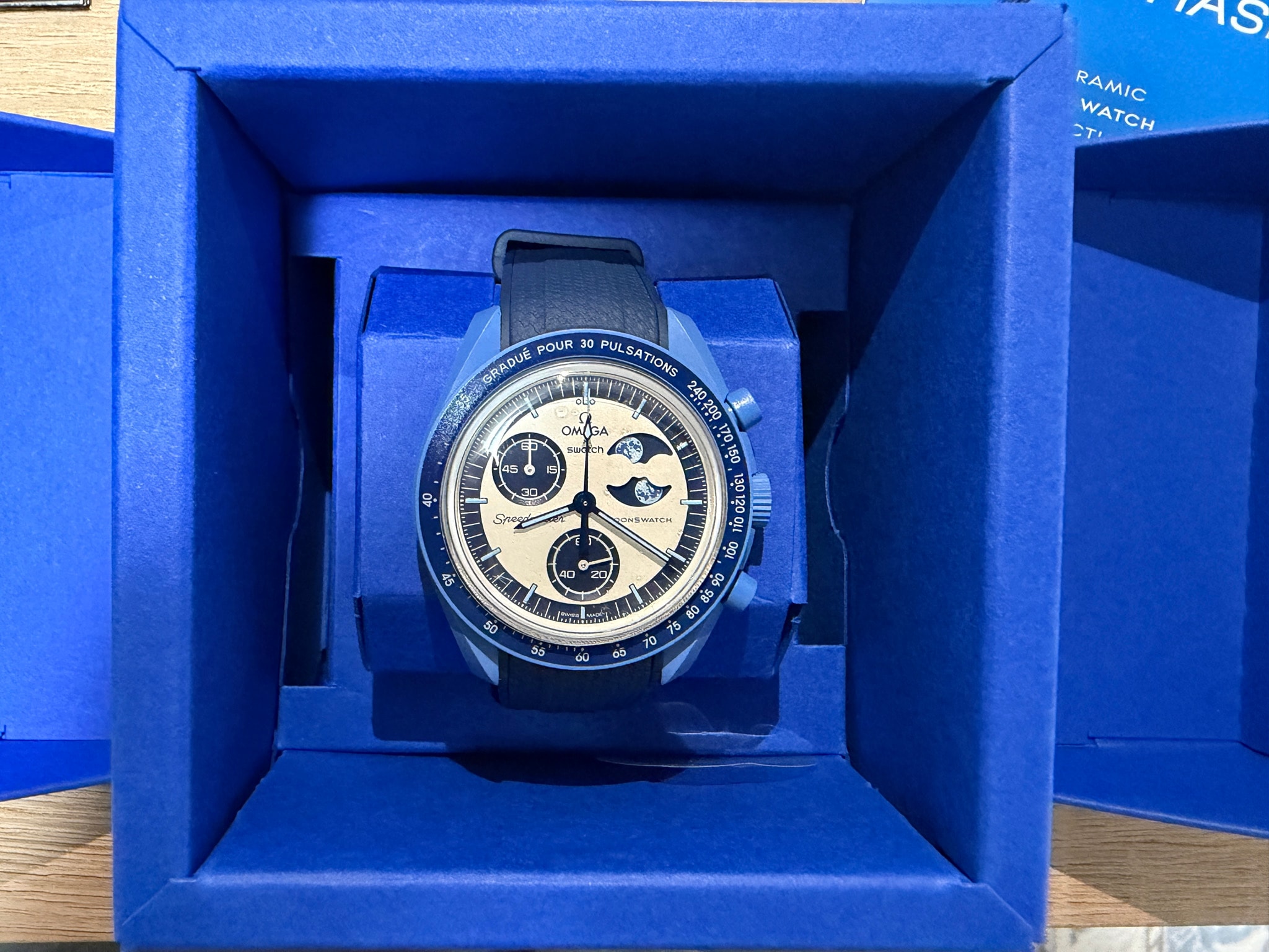 Swatch x OMEGA Mission to The Super Blue Moonphase "Blue"