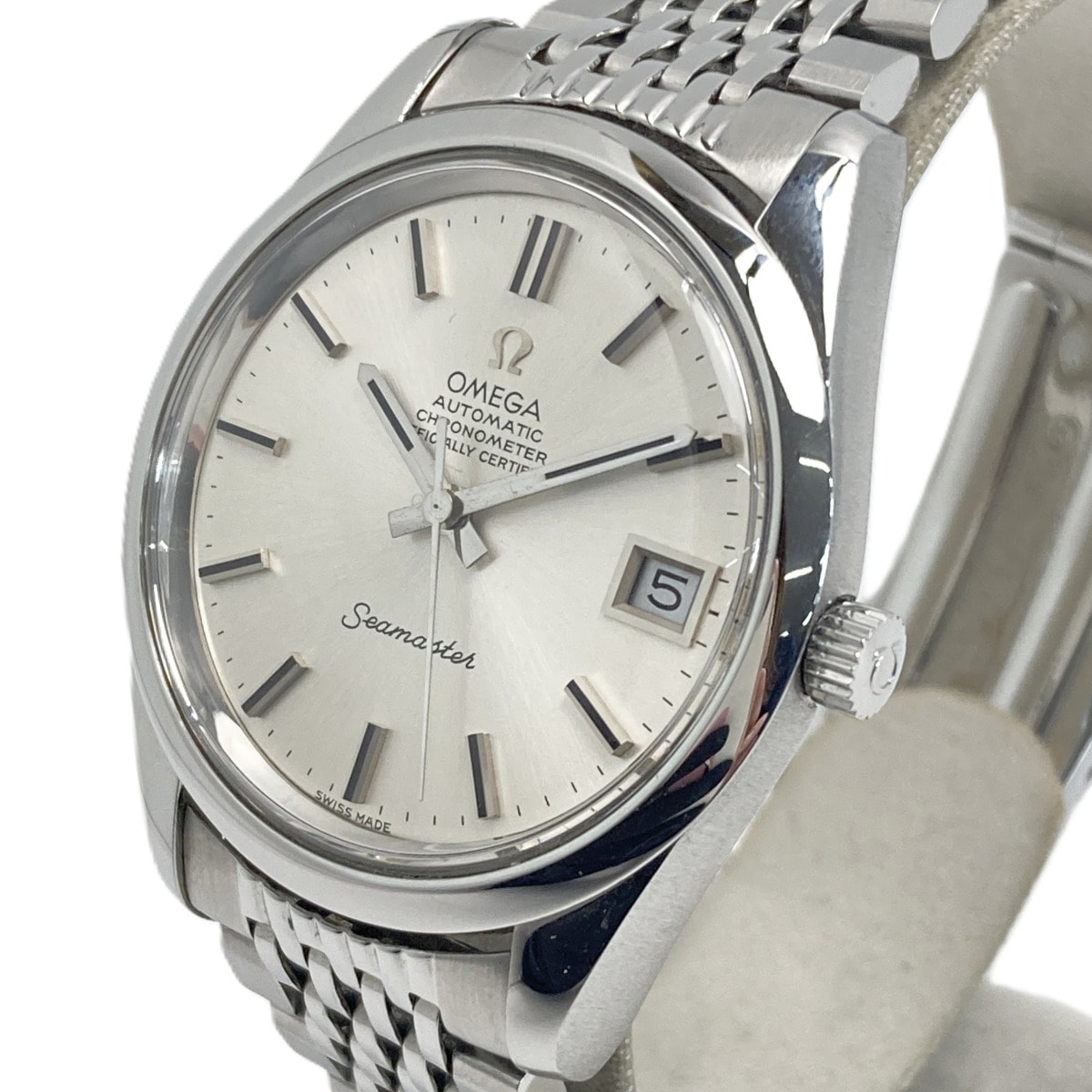 ☆☆OMEGA オメガ シーマスター デイト 168.0061/166.0172 シルバー 自動巻き メンズ 腕時計 Seamaster