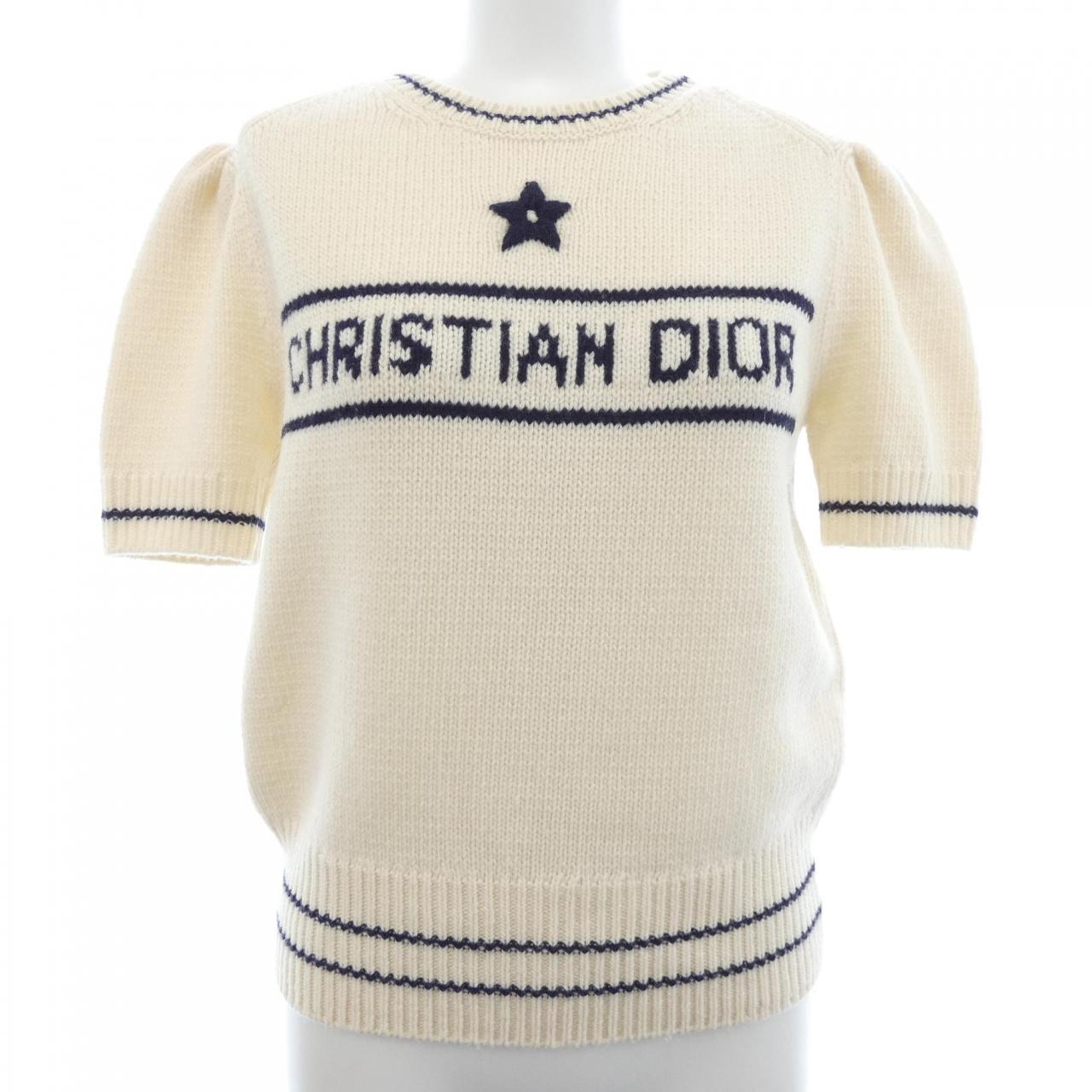 古着 Christian Dior SPORTS クリスチャンディオールスポーツ 90s オールド ハウンドトゥース柄 長袖 ニット M パープル セーター 千鳥格子 レディース Christian Dior - 古着 Christian Dior SPORTS クリスチャンディオール