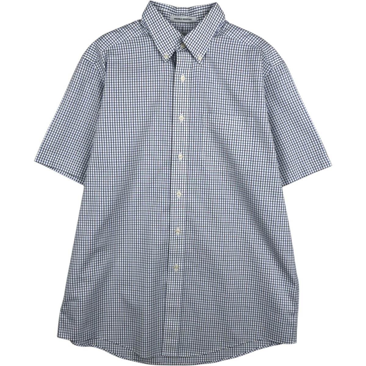 古着 エルエルビーン L.L.Bean 半袖 ボタンダウン チェックシャツ メンズL相当/eaa625524