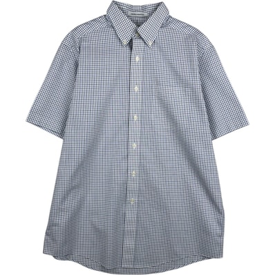 古着 エルエルビーン L.L.Bean 半袖 ボタンダウン チェックシャツ メンズL相当/eaa625524