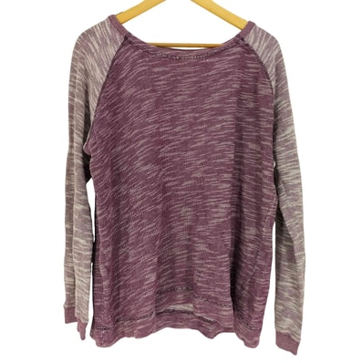 ボートネック メランジニット セーター【1142085995426】