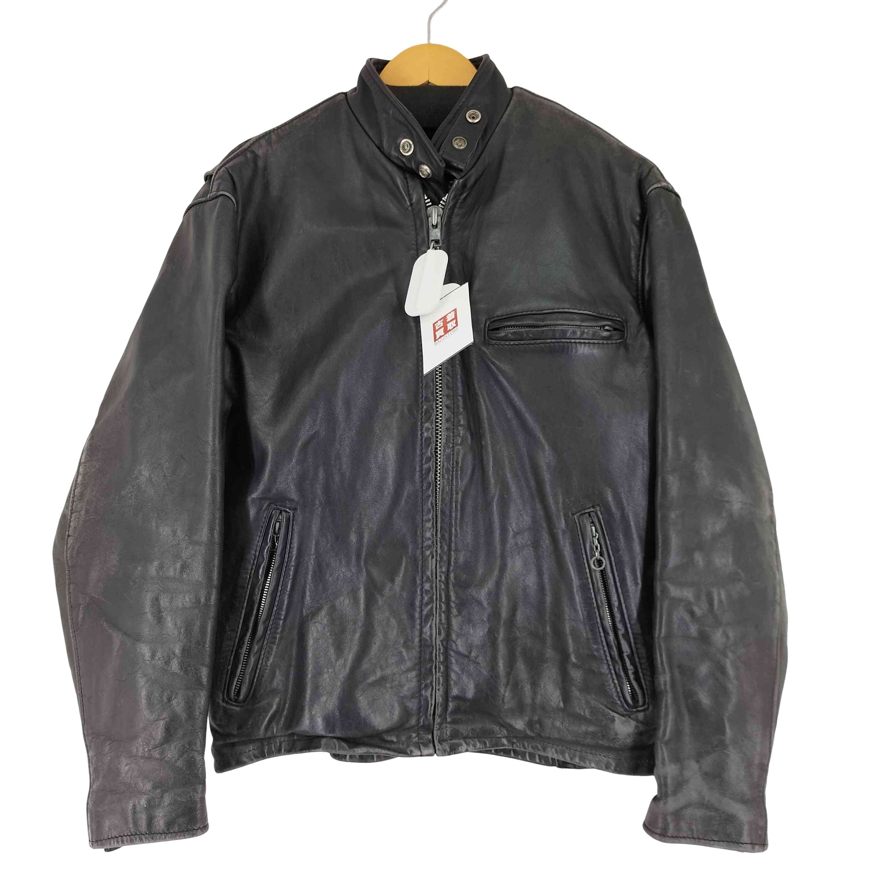 90S MADE IN USA 641 裏地ボア シングルライダースジャケット【1142859108533】
