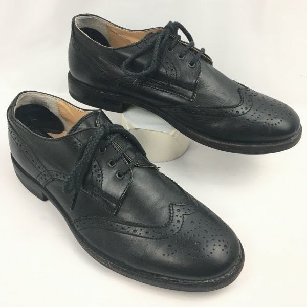 KATHARINE HAMNET/キャサリンハムネット ウイングチップ ビジネスシューズ〈黒/BLACK/ブラック〉 サイズ27.0-27.5程度/men's 管NO.ZH-6