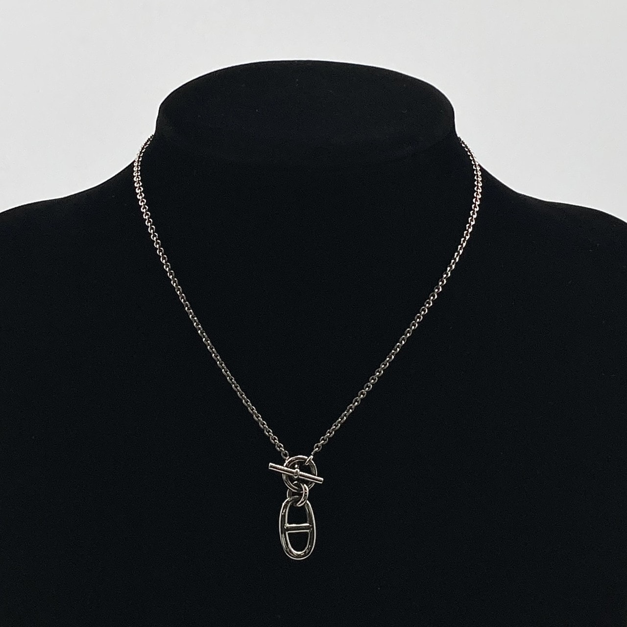 HERMES(エルメス) シェーヌダンクル アミュレット Ag925 ネックレス 9.41g シルバー