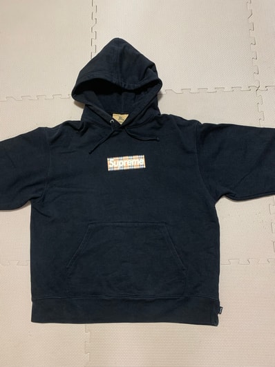 Supreme x Burberry Box Logo Hooded Sweatshirt "Black"