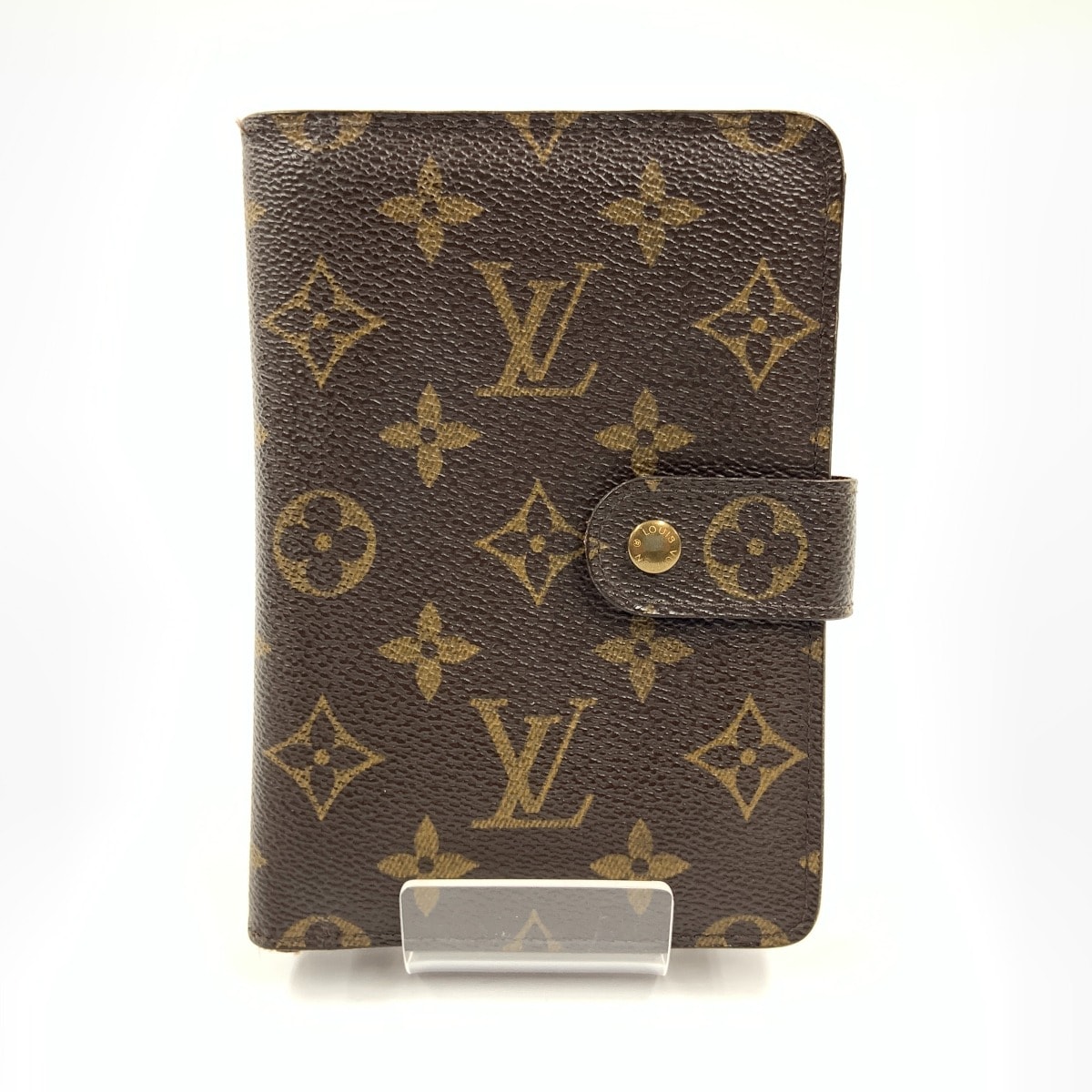 〇〇LOUIS VUITTON ルイヴィトン モノグラム ポルト パピエ ジップ 二つ折り財布 M61207 ブラウン