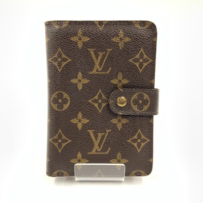 〇〇LOUIS VUITTON ルイヴィトン モノグラム ポルト パピエ ジップ 二つ折り財布 M61207 ブラウン