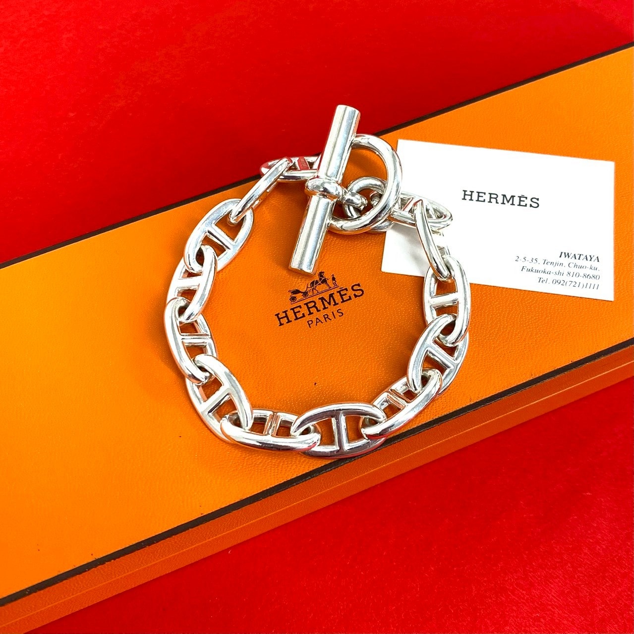 HERMES エルメス シェーヌダンクル GM 13コマ ブレスレット シルバー925 ブレスレット シルバー
 42710