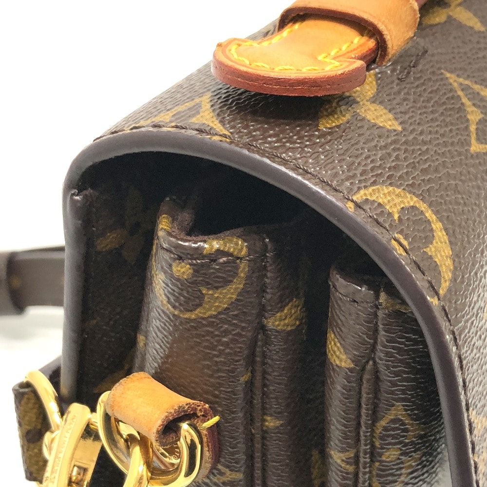 ルイヴィトン LOUIS VUITTON ポシェット メティスMM M40780 モノグラム 2WAY ショルダーバッグ カバン ハンドバッグ モノグラムキャンバス ブラウン