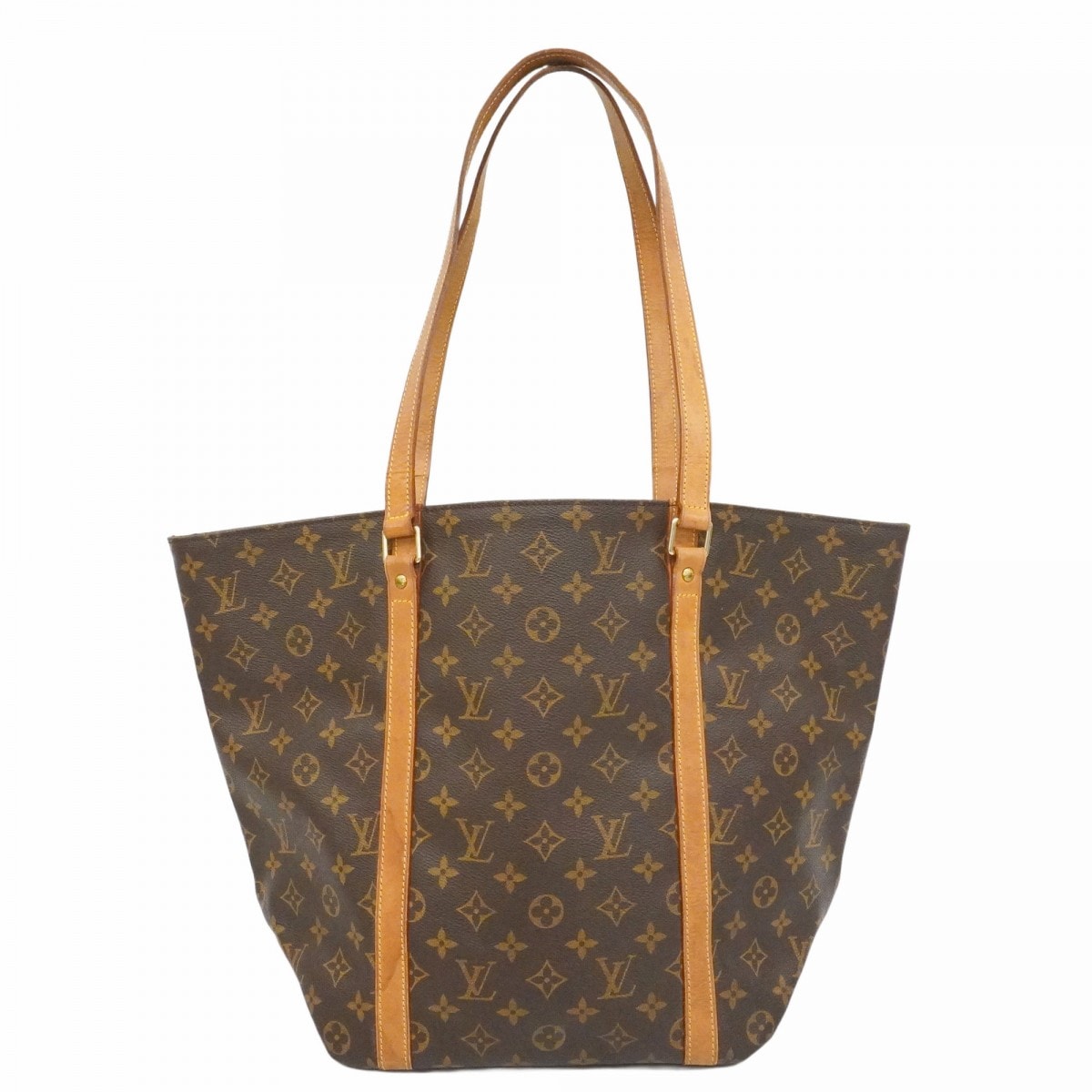 【6dd5054】ルイヴィトン ショルダーバッグ モノグラム サックショッピング M51108 ブラウン【中古】レディース