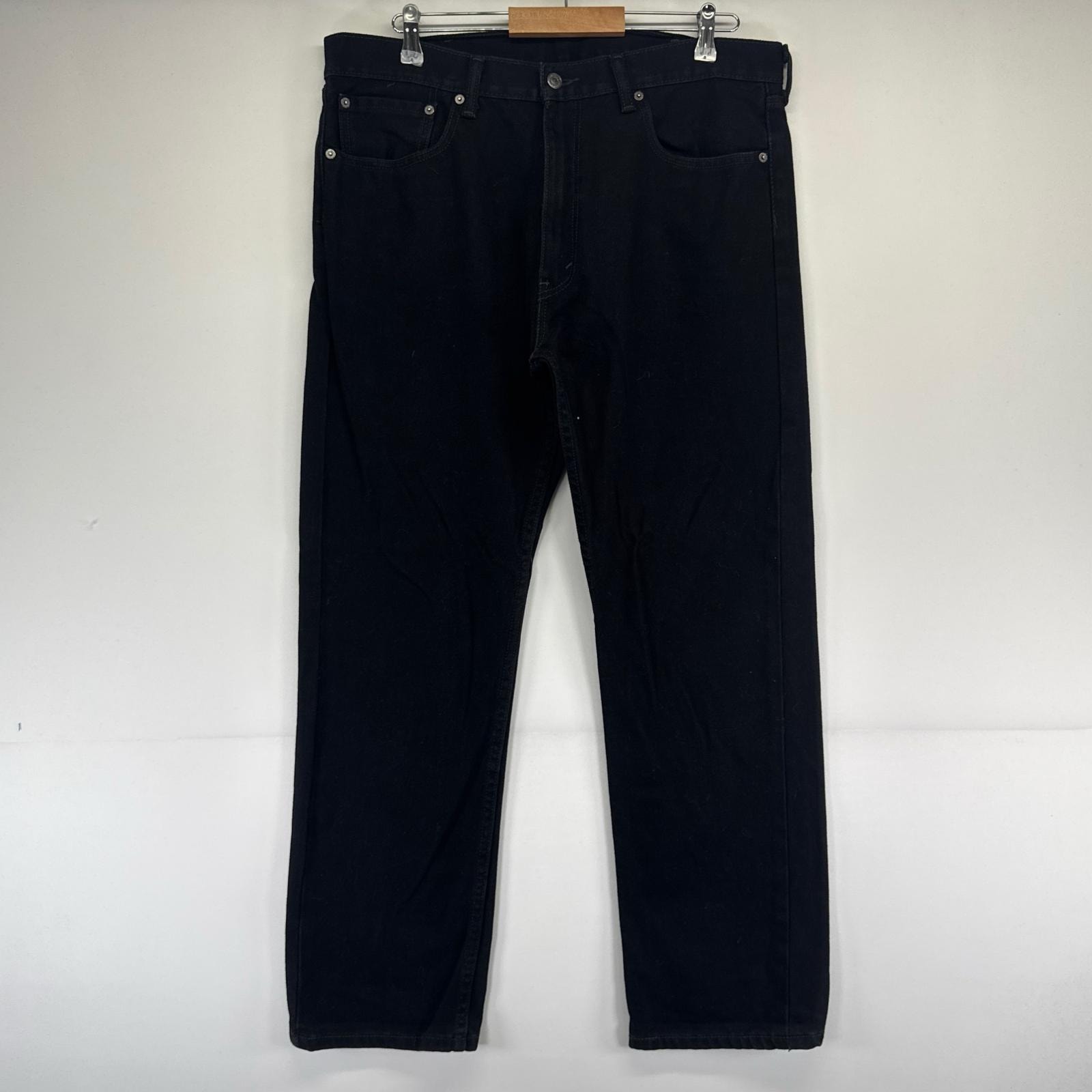 古着 リーバイス Levi's デニム パンツ 505 Gパン ジーパン ストレート 大きいサイズ W38×L32  ブラック系 メンズ