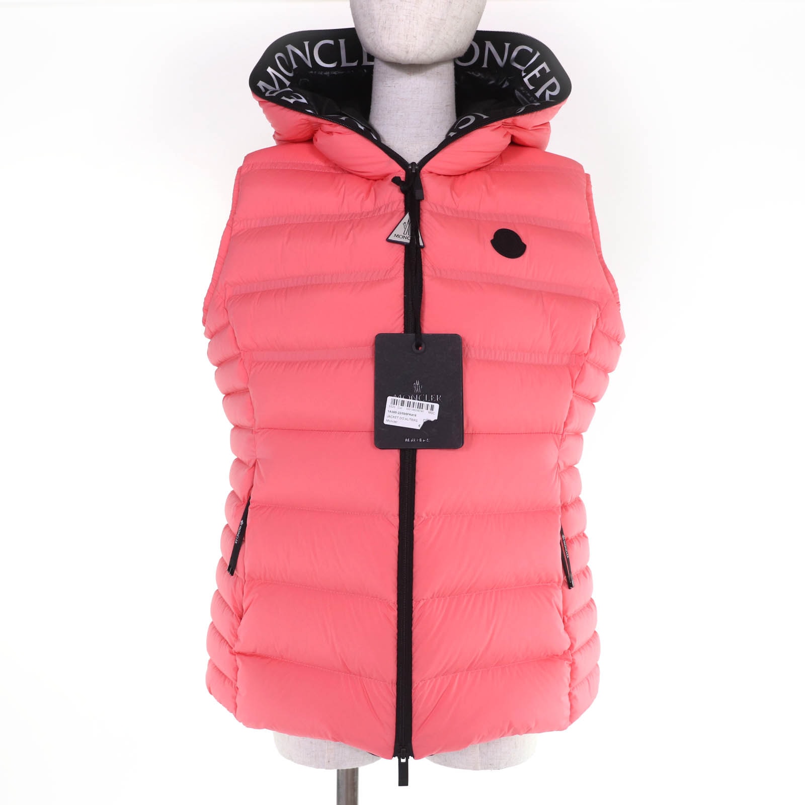 未使用品 モンクレール ダウンベスト ALITERSE コーラル レディース 3
