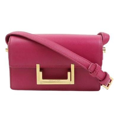 サンローラン SAINT LAURENT ショルダーバッグ レザー ピンク レディース 318249【中古】 r10659a