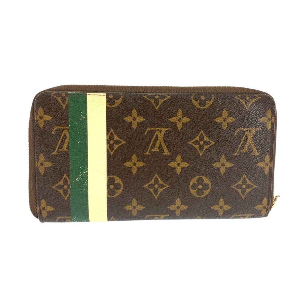LOUIS VUITTON ルイヴィトン ジッピーオーガナイザー ベルボーイ ブラウン ゴールド金具 PVC 長財布 ロングウォレット 1-0292570 【中古】