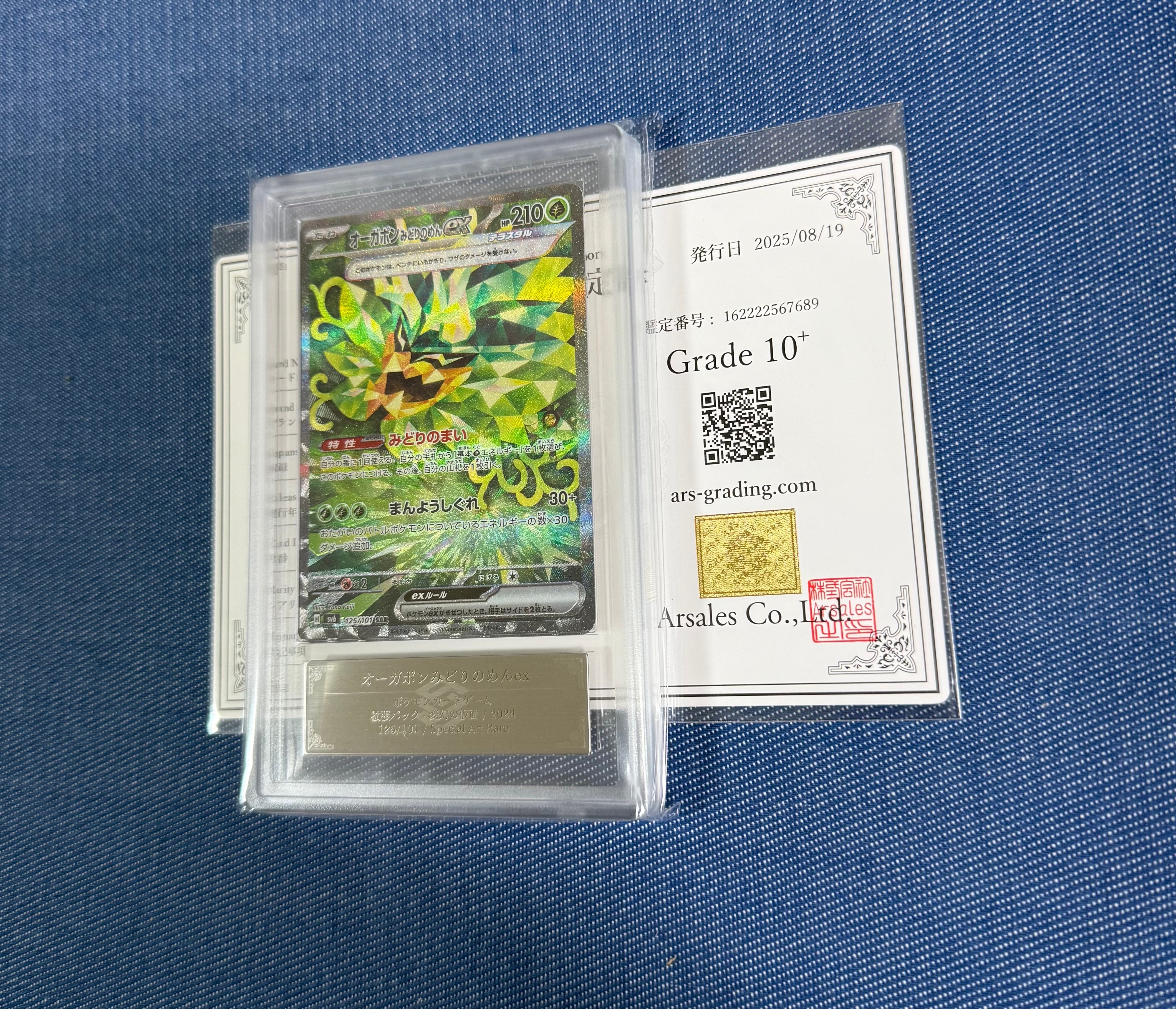 オーガポンみどりのめんex SAR [SV6 125/101] PSA10 オーガポンみどりのめんex SAR [SV6 125/101] PSA10 - メルカリ