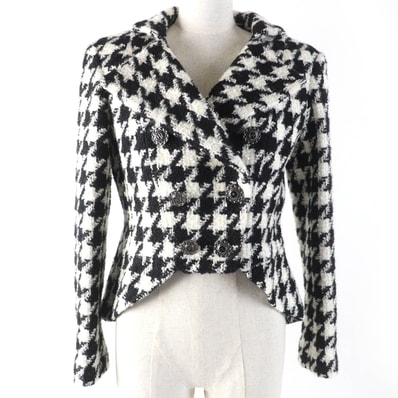 極美品 シャネル
ジャケット ブラック ホワイト レディース 36 P62358V47832