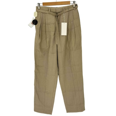 TUCK FABRIC BELT SLACKS【1143135024462】
