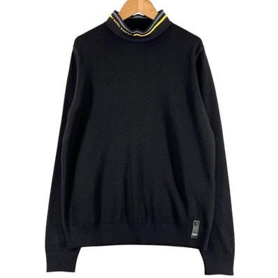 極美品 フェンディ ニット ブラック メンズ 46 FZY464