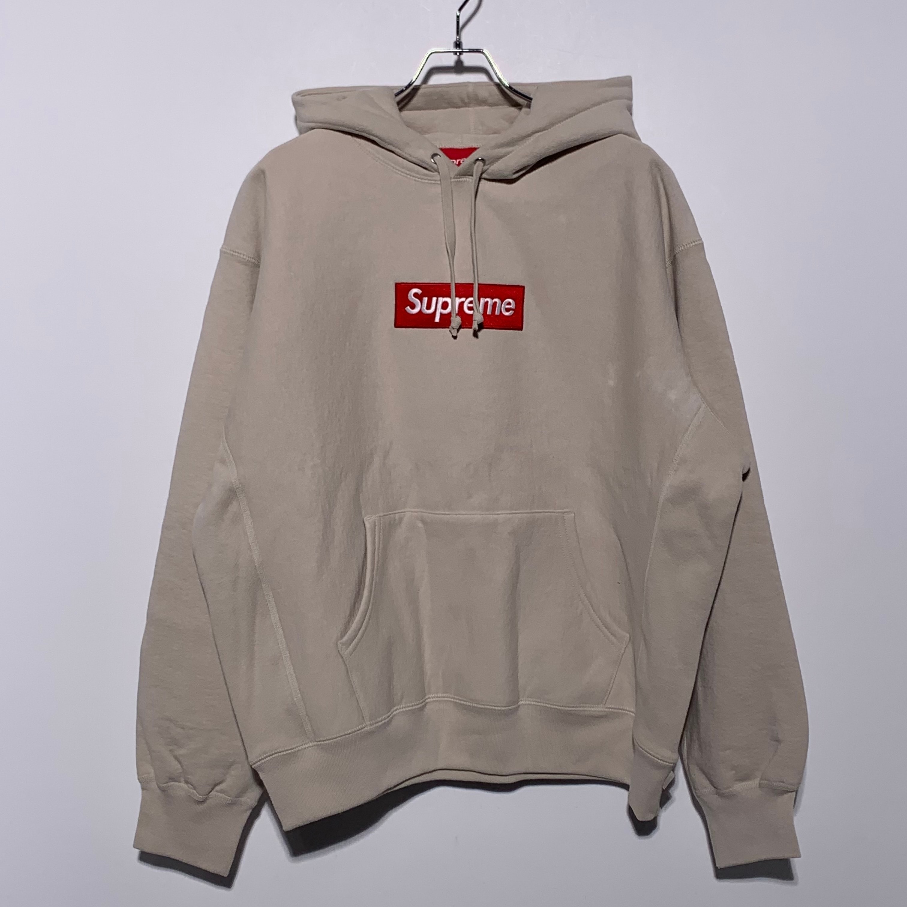 Supreme Box Logo Hooded Sweatshirt "Stone" (24FW)
