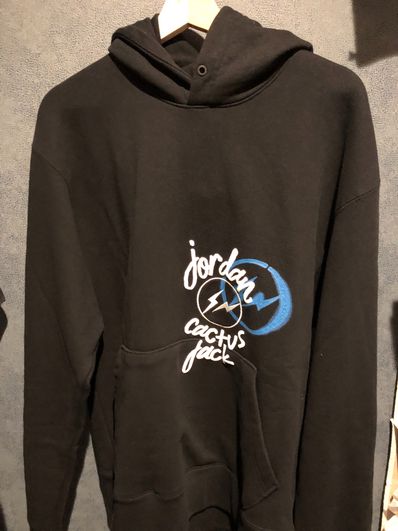 Air Jordan Travis Scott Fragment Hoodie "Black"