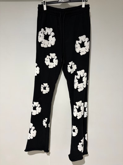 READYMADE x Denim Tears Cotton Wreath Sweat Pants "Black/White"