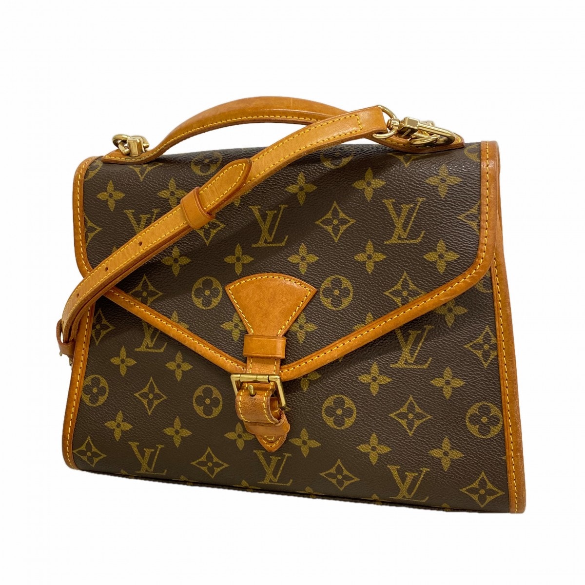 【6gd5374】ルイヴィトン ハンドバッグ モノグラム ベルエア M51122 ブラウン 2wayバッグ【中古】レディース
