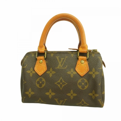 【6dd5048】ルイヴィトン ハンドバッグ モノグラム ミニスピーディ M41534 ブラウン【中古】レディース