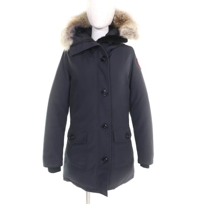 美品 カナダグース
ダウンコート ブロンテ パーカ ヘリテージ ネイビー レディース S 2603JL