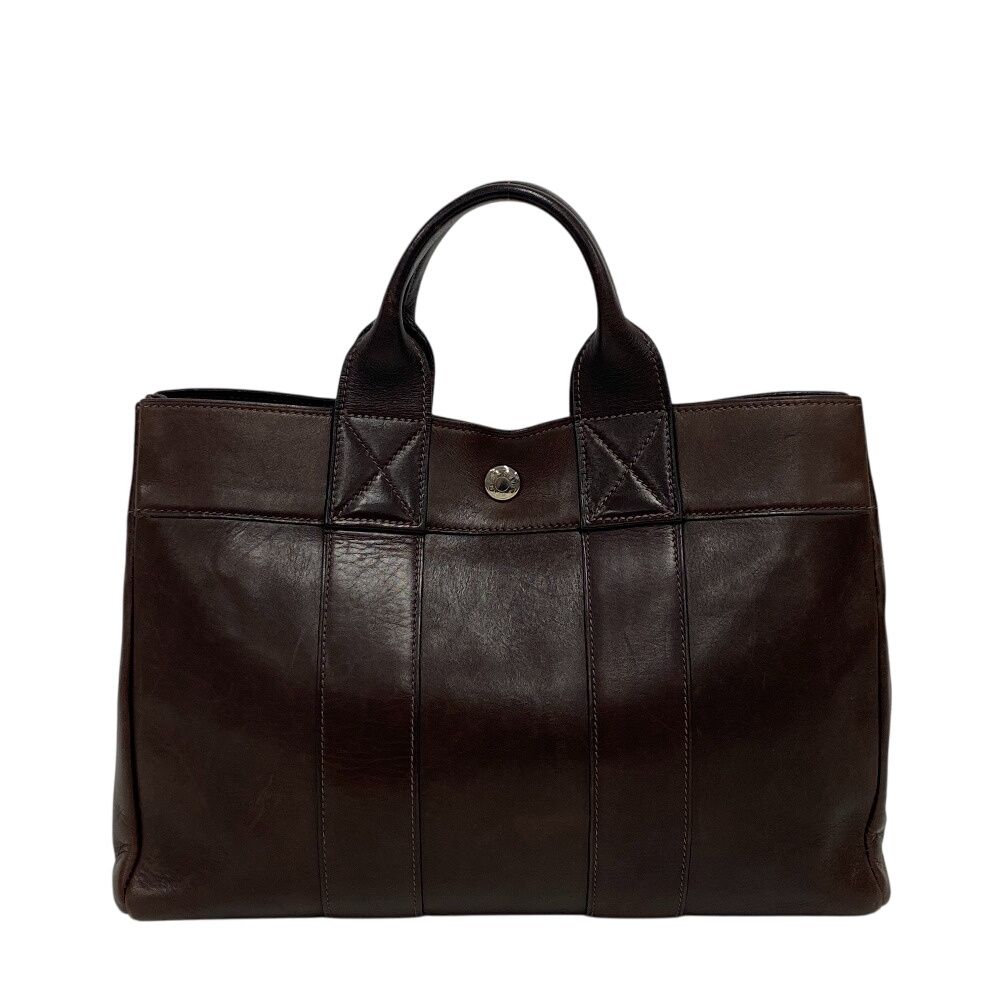 エルメス HERMES トートバッグ オールレザー フールトゥPM ブラウン
