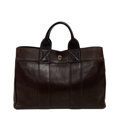 エルメス HERMES トートバッグ オールレザー フールトゥPM ブラウン