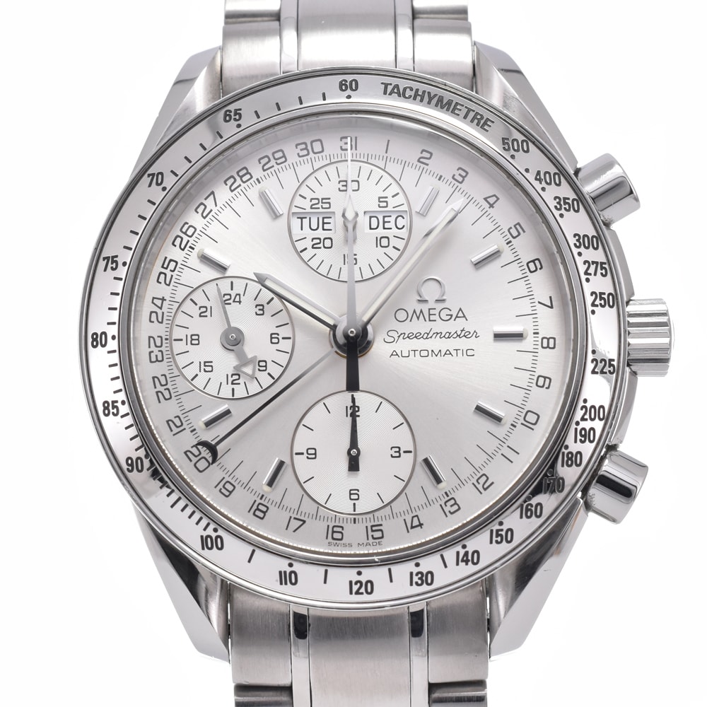 オメガ OMEGA 3523.30 スピードマスター トリプルカレンダー シルバー 自動巻き メンズ 良品 腕時計 B#149431