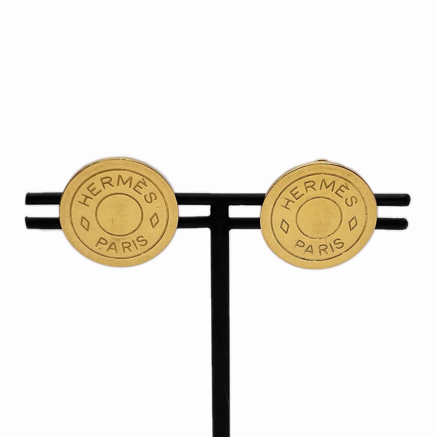 HERMES エルメス セリエ クルードセル イヤリング
 メタル ゴールド レディース
 【中古】
