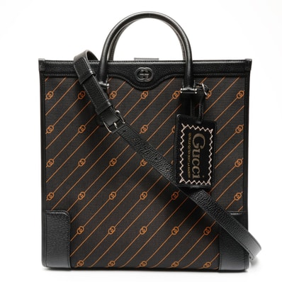 グッチ GUCCI 2way レザー トートバッグ【中古】