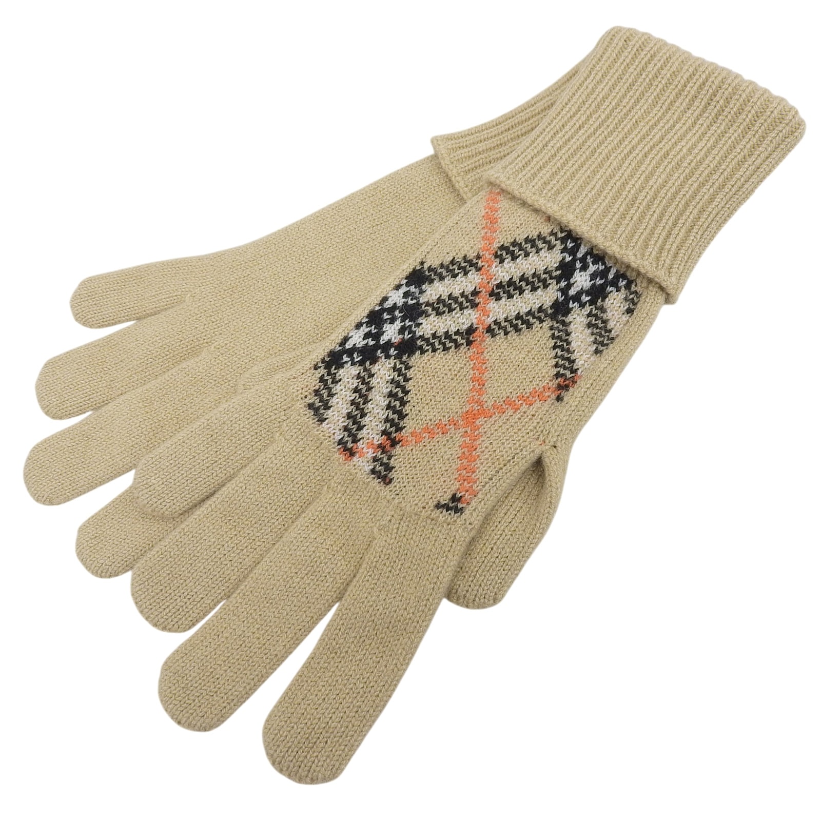 未使用品 バーバリー 手袋 ベージュ メンズ M/L 8098890