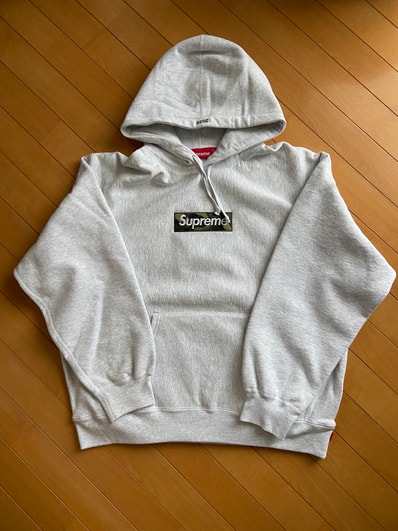 Supreme Box Logo Hooded Sweatshirt "Ash Grey" (23FW)