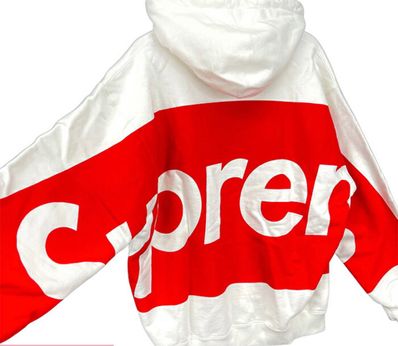 Supreme Big Logo Hooded Sweatshirt "White"