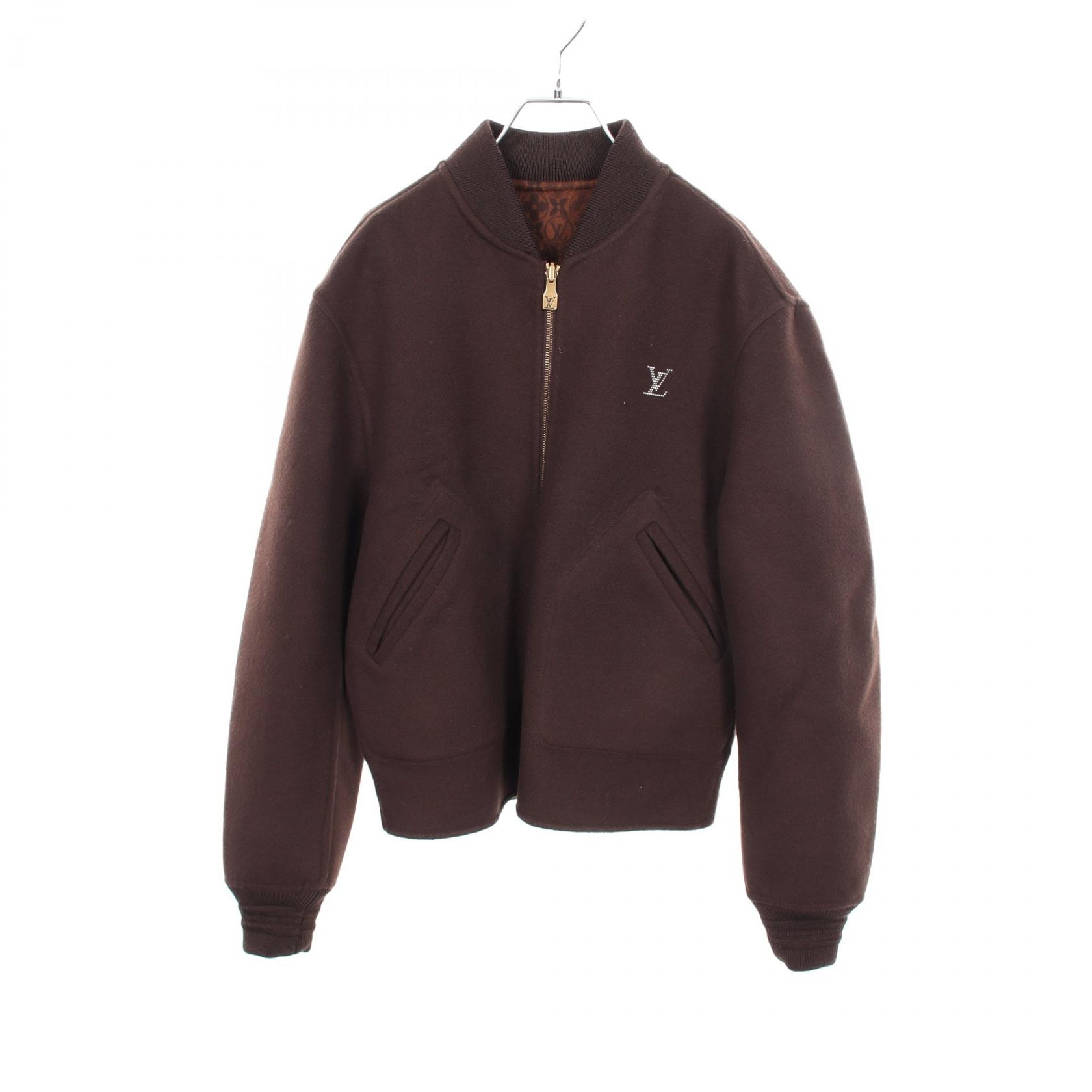 ルイ・ヴィトン LOUIS VUITTON ダブルフェイス リバーシブル ブルゾン 衣料品 アウター ウール メンズ ブラウン系 RM261MF UYT HUFB2E 【中古】
