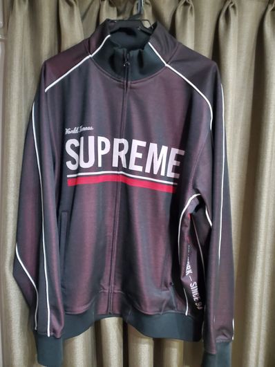 Supreme World Famous Jacquard Track Jacket "Black"
