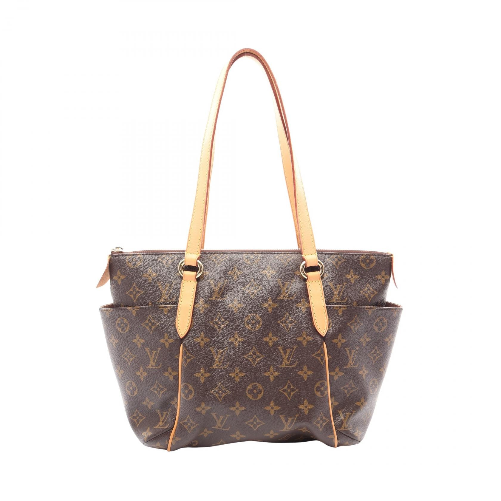 ルイ・ヴィトン LOUIS VUITTON トータリーPM モノグラム トートバッグ バッグ PVCコーティングキャンバス レザー レディース ブラウン系 M56688 【中古】