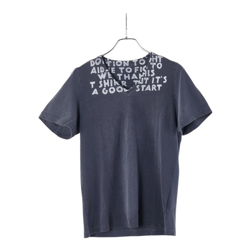 マルタンマルジェラ エイズ Tシャツ 半袖 サイズ:S グレー コットン レディース MARTIN MARGIELA 【中古】