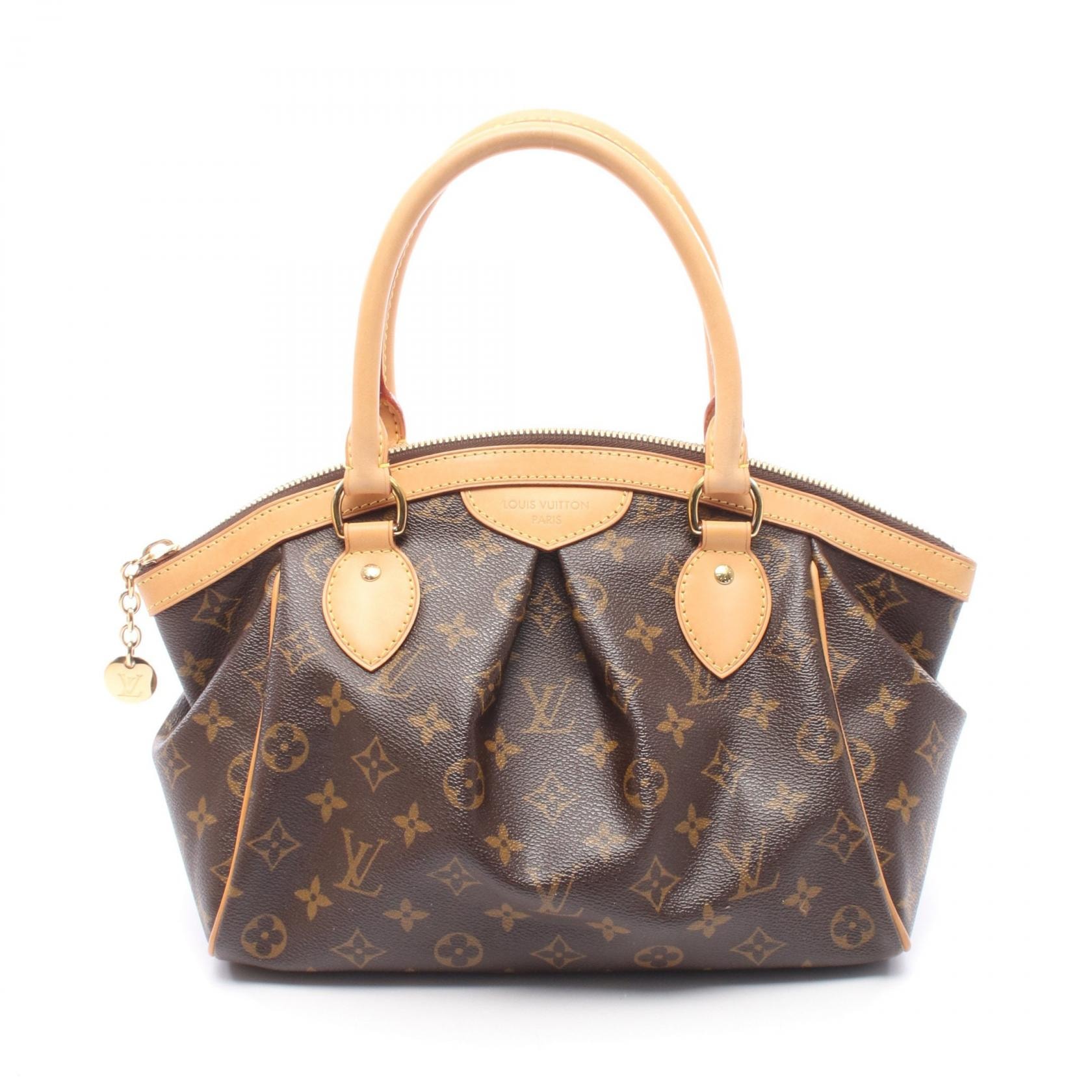 ルイ・ヴィトン LOUIS VUITTON ティヴォリPM ハンドバッグ バッグ PVCコーティングキャンバス レザー モノグラム レディース ブラウン系 M40143 【中古】