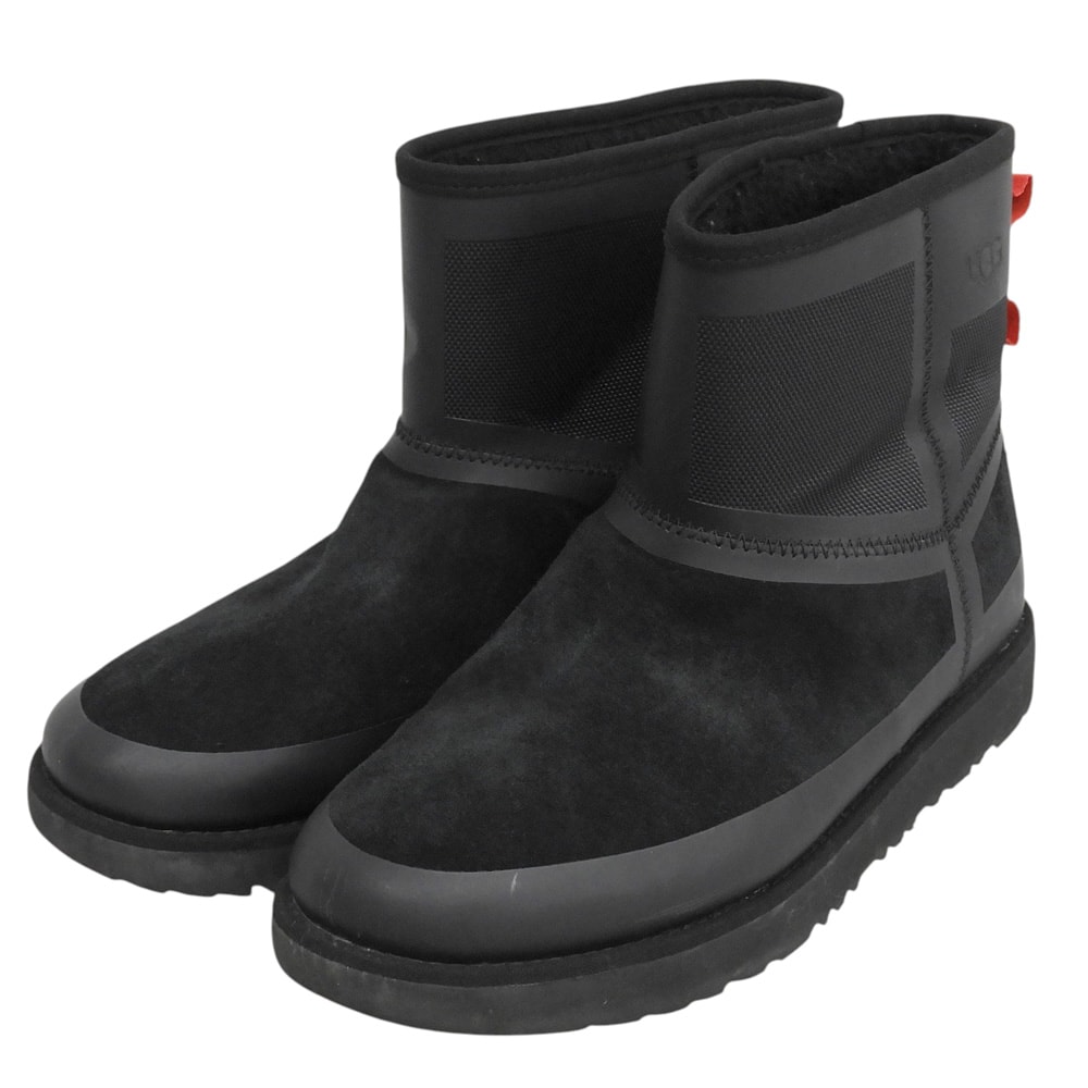 アグ 美品 CLASSIC MINI URBAN TECH WEATHER ブーツ 黒 ブラック 28cm 1103877 シューズ メンズ 10(US)